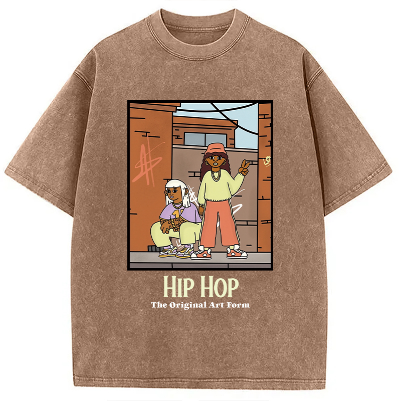 Tokyocanvas Hip Hop The Original Art Form Washed T-Shirt
