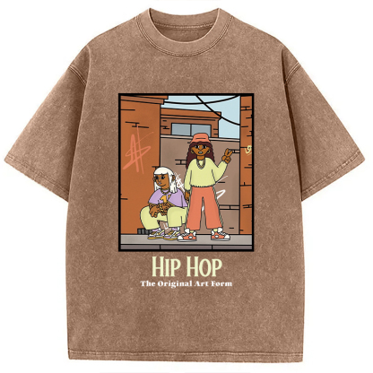 Tokyocanvas Hip Hop The Original Art Form Washed T-Shirt