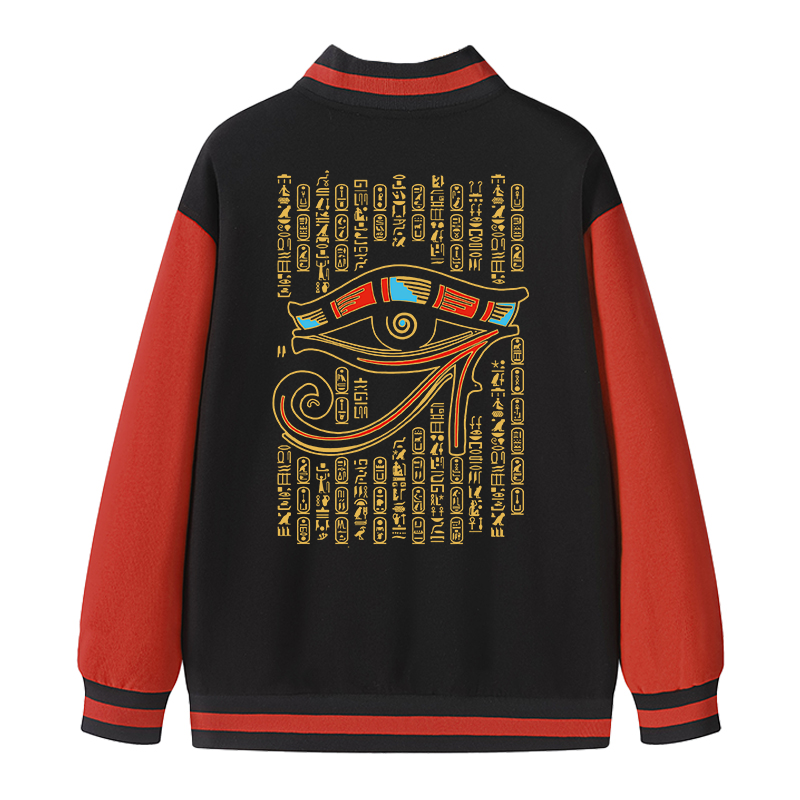 Tokyocanvas Eye Of Horus Varsity Jacket