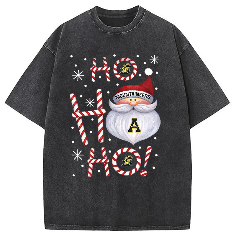 Tokyocanvas Santa ho ho ho Christmas Washed T-Shirt