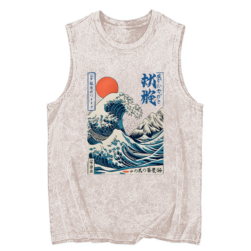 Tokyocanvas Ukiyo-e Ocean Waves Japan Washed Tank