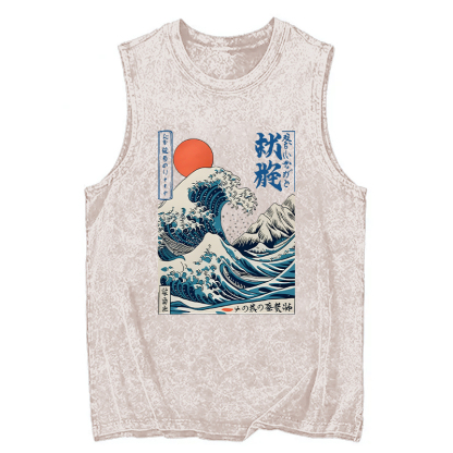 Tokyocanvas Ukiyo-e Ocean Waves Japan Washed Tank