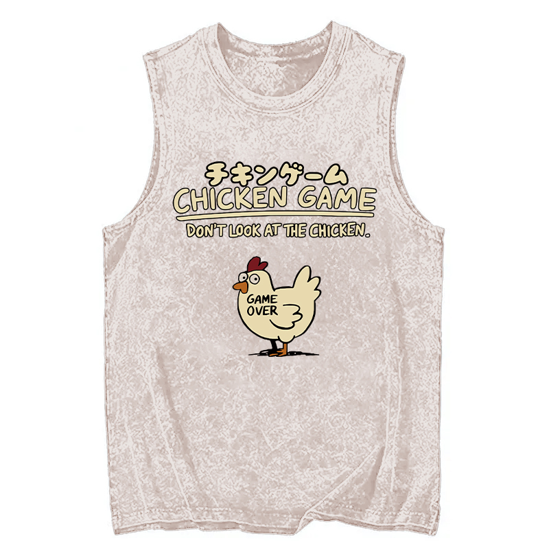 Tokyocanvas Chicken Game Cotton Washed Tank