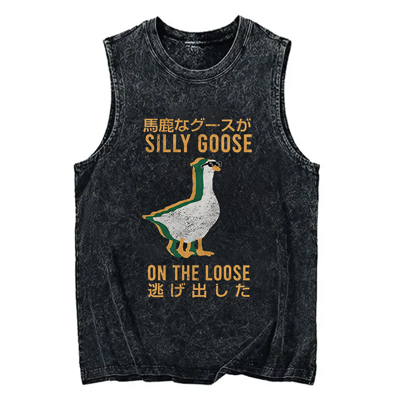 Tokyocanvas Silly Goose Japanese Washed Tank