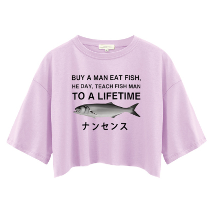 Tokyocanvas Funny To A Lifetime Crop Top