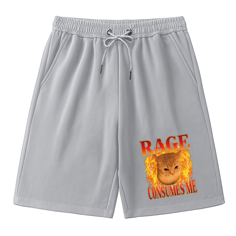 Tokyocanvas Rage Consumes Me Edgy Funny Cat Meme Classic Short