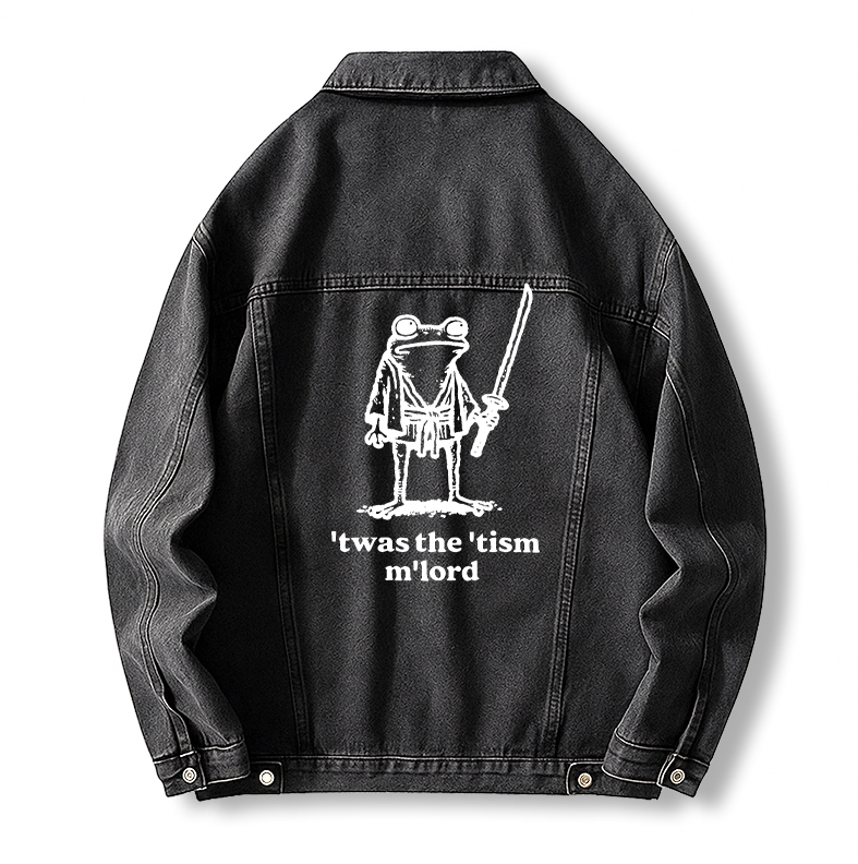 Tokyocanvas Focused Samurai Frog Jean Jackets