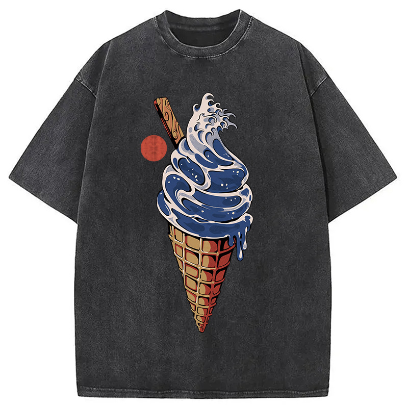 Tokyocanvas Great Ice Cream Washed T-Shirt