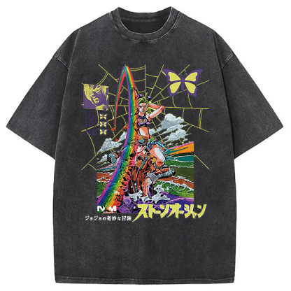 Tokyocanvas Jojo Bizarre Adventure Washed T-Shirt