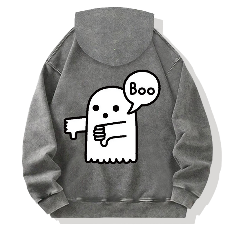 Tokyocanvas Ghost of Disapproval Back Washed Hoodie