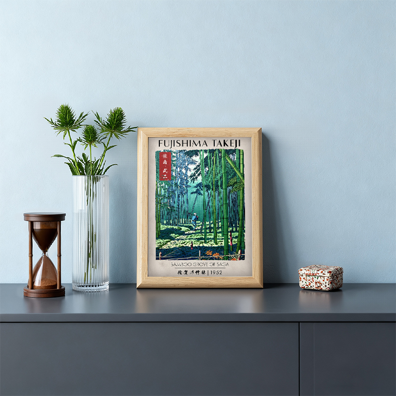 Tokyocanvas Bamboo Grove of Saga Framed Art Print