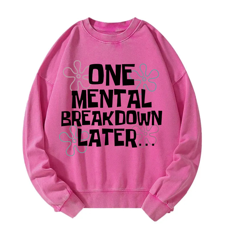 Tokyocanvas SpongeBob SquarePants Quotes Washed Sweatshirt