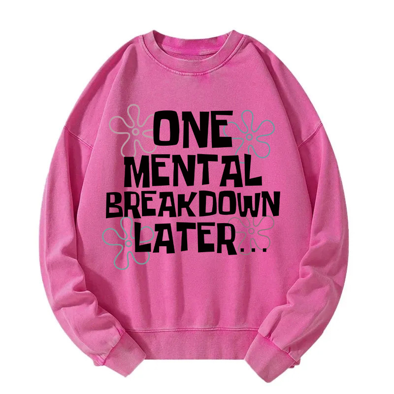 Tokyocanvas SpongeBob SquarePants Quotes Washed Sweatshirt