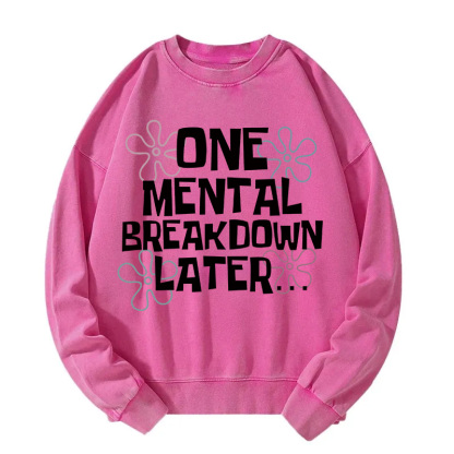 Tokyocanvas SpongeBob SquarePants Quotes Washed Sweatshirt