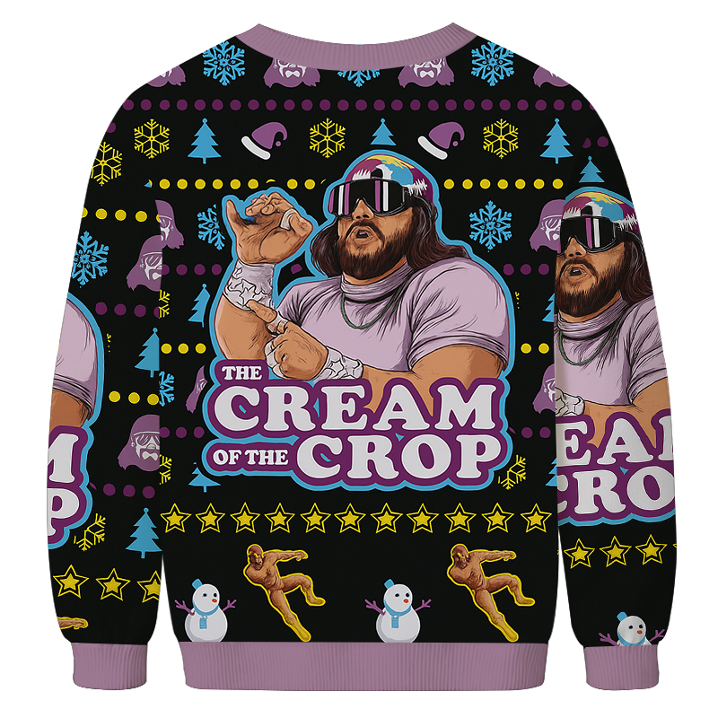 Tokyocanvas The Jesus of the Crop Christmas Ugly Sweatshirt