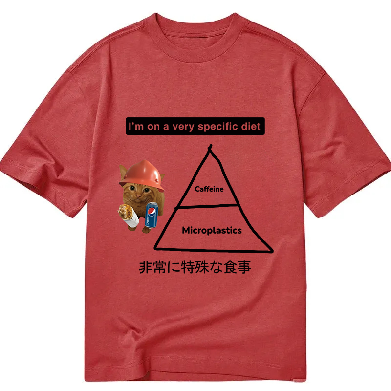 Tokyocanvas A Very Specific Diet Cat Meme Classic T-Shirt