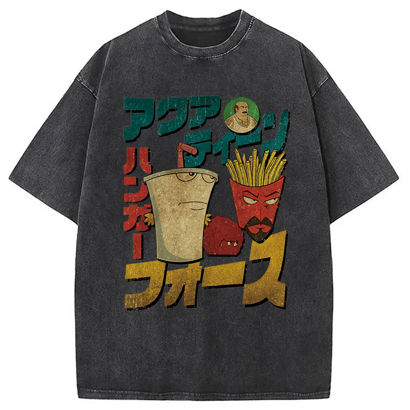 Tokyocanvas Aqua Teen Hunger Force Washed T-Shirt