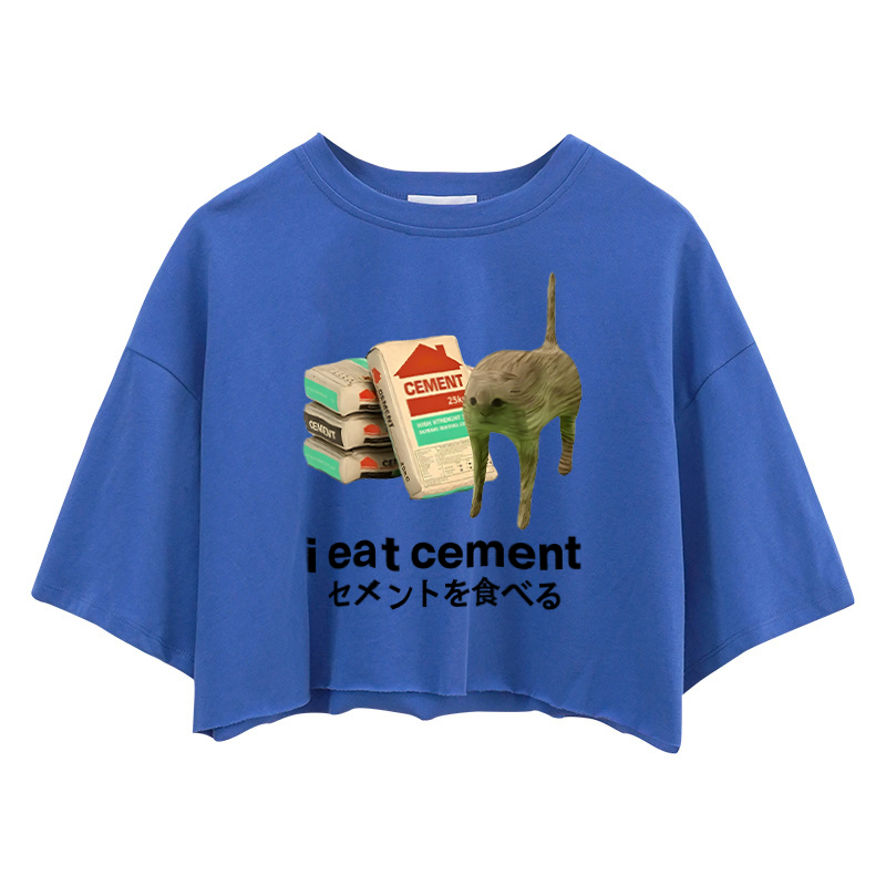 Tokyocanvas I Eat Cement Crop Top