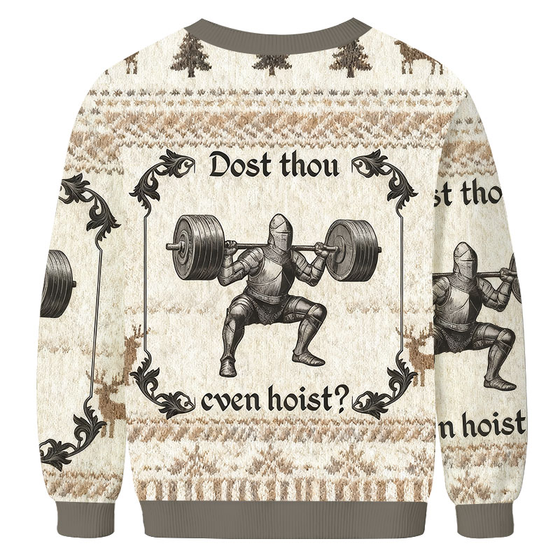 Tokyocanvas Dost Thou Even Hoist Christmas Ugly Sweatshirt