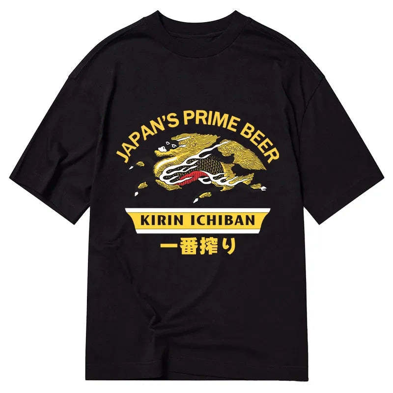Tokyocanvas Kirin Ichiban Beer Logo Japanese Classic T-Shirt