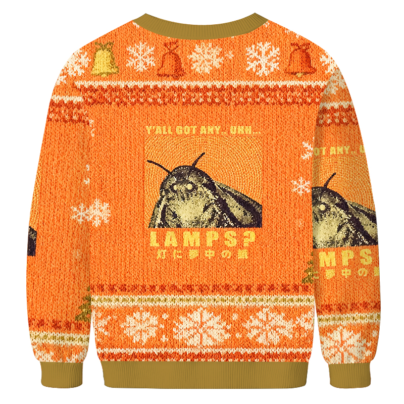 Tokyocanvas Moth Obsessed With The Light Christmas Ugly Sweatshirt