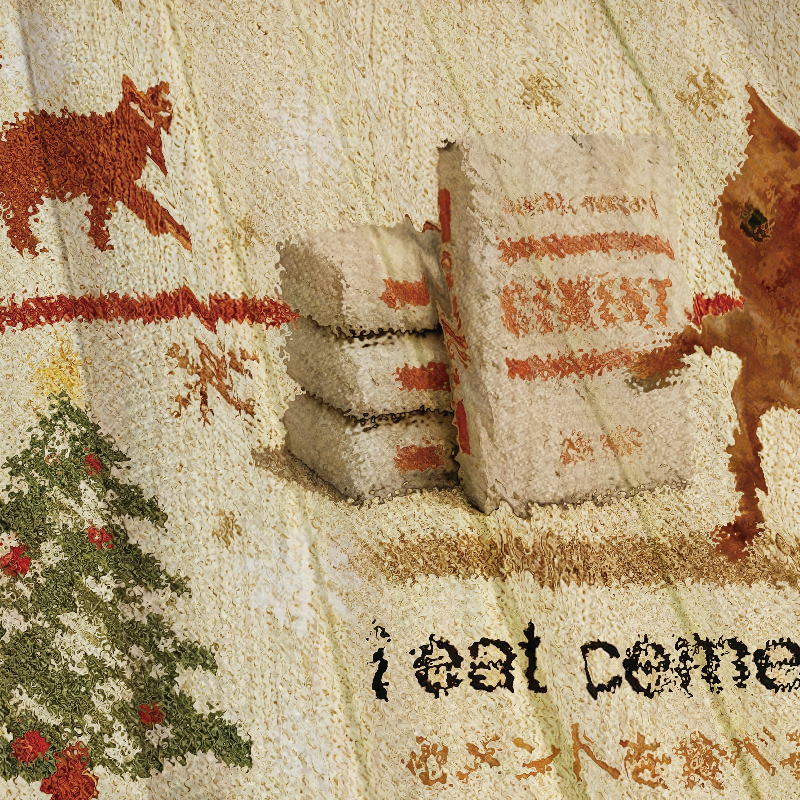 Tokyocanvas I Eat Cement Meme Christmas Ugly Sweatshirt