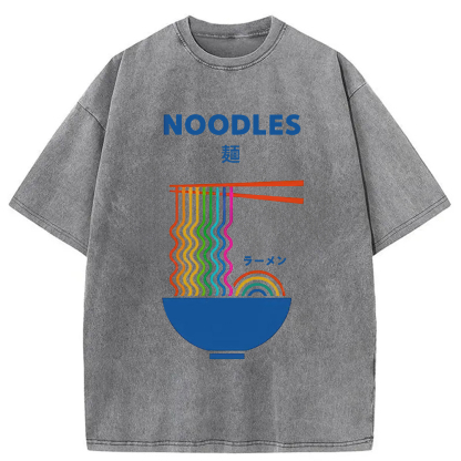 Tokyocanvas Rainbow Ramen Washed T-Shirt