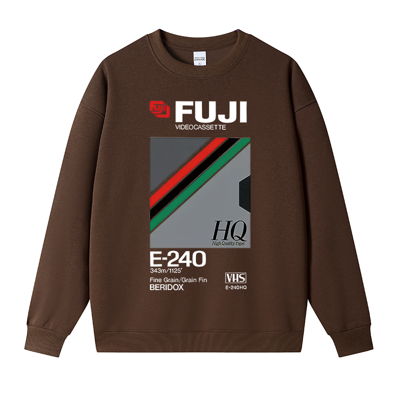 Tokyocanvas Retro VHS Tape Vaporwave Aesthetic Essential Fleece Lined Sweatshirt