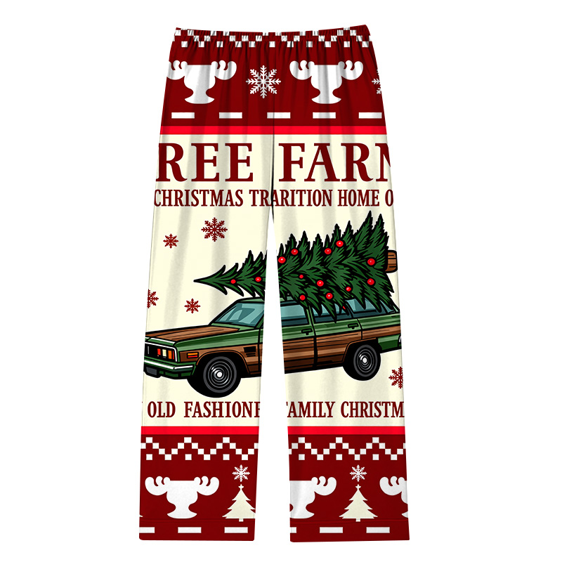 Tokyocanvas Christmas Tree Farm Pajama Set