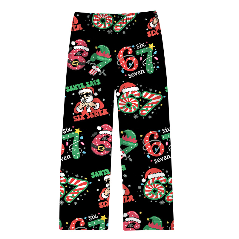 Tokyocanvas Funny 67 Meme Christmas Pajama Set