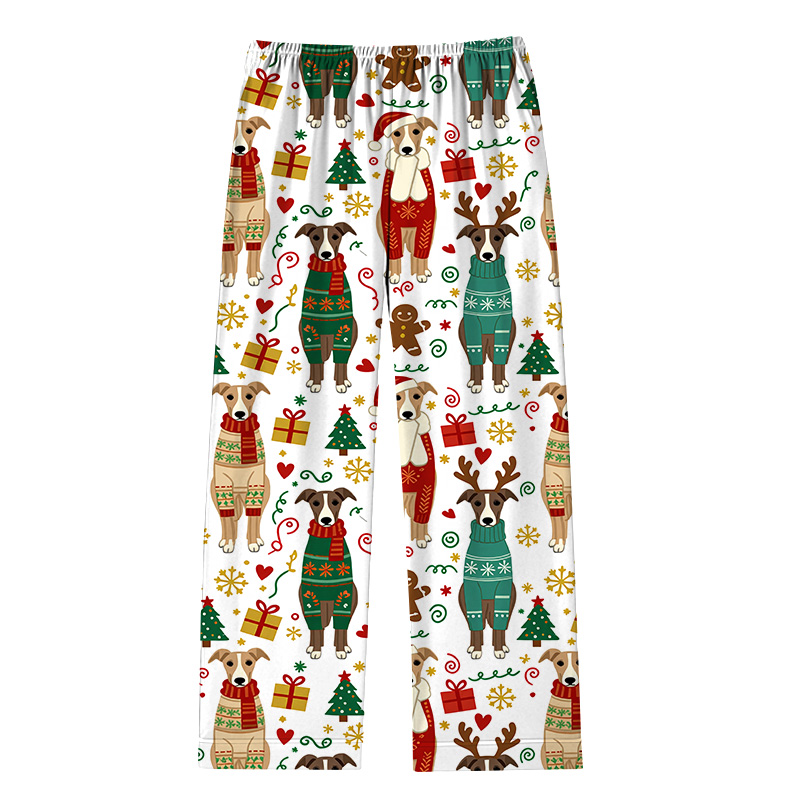 Tokyocanvas Greyhound Christmas Pajama Set