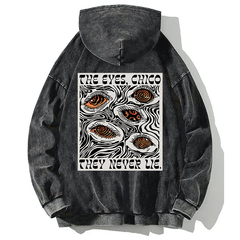 Tokyocanvas The Eyes Chico Back Washed Hoodie