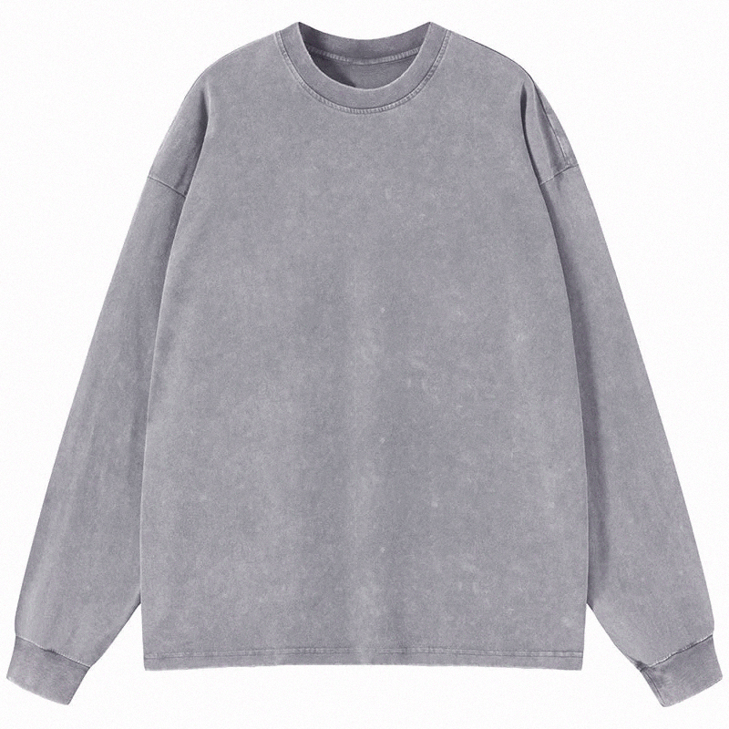 Tokyocanvas Custom Long Sleeve Washed T-Shirt