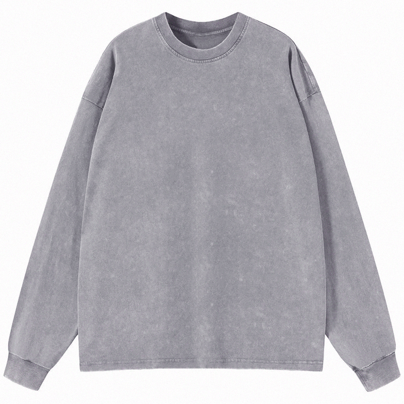 Tokyocanvas Custom Long Sleeve Washed T-Shirt