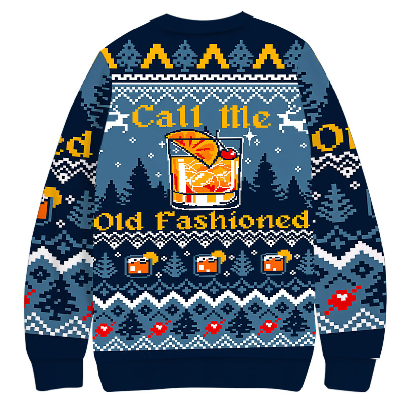 Tokyocanvas Call Me Old Fashioned Christmas Ugly Sweatshirt