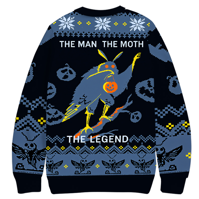 Tokyocanvas Mothman Christmas Ugly Sweatshirt