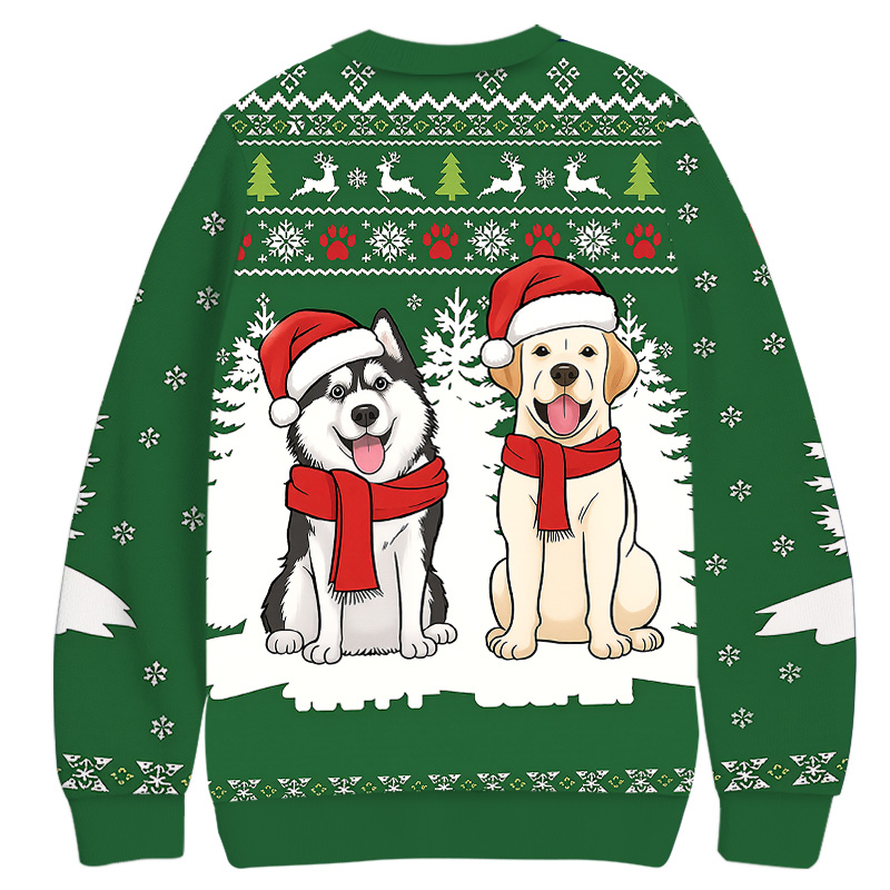 Tokyocanvas Woof You A Merry Christmas Christmas Ugly Sweatshirt
