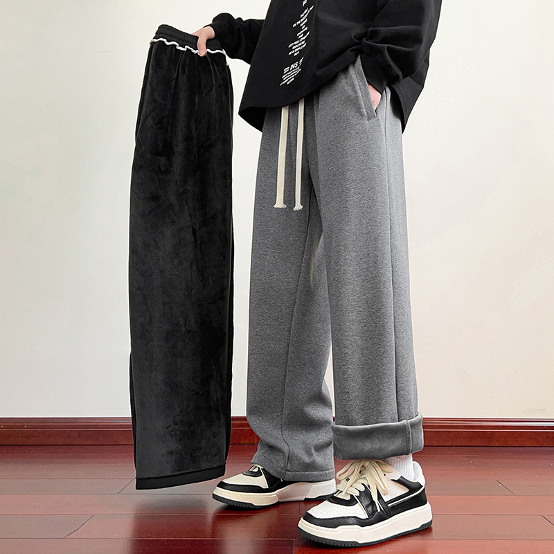 Tokyocanvas Straight-Leg Fleece Sweatpants