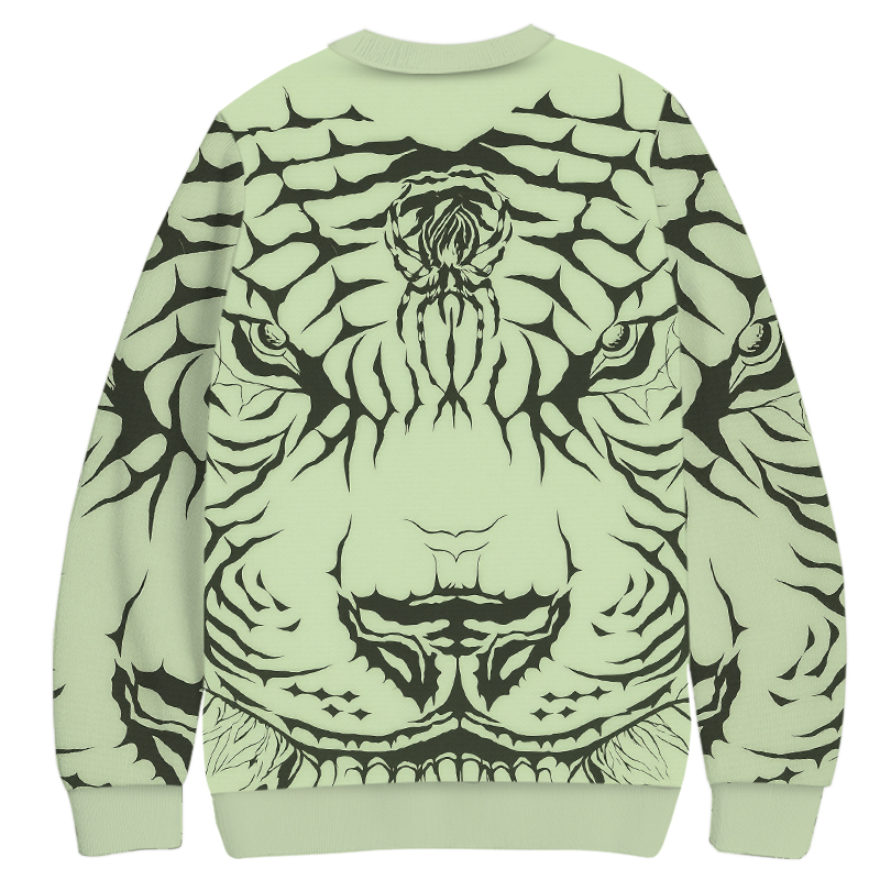 Tokyocanvas Tiger Head Casual Ugly Sweatshirt