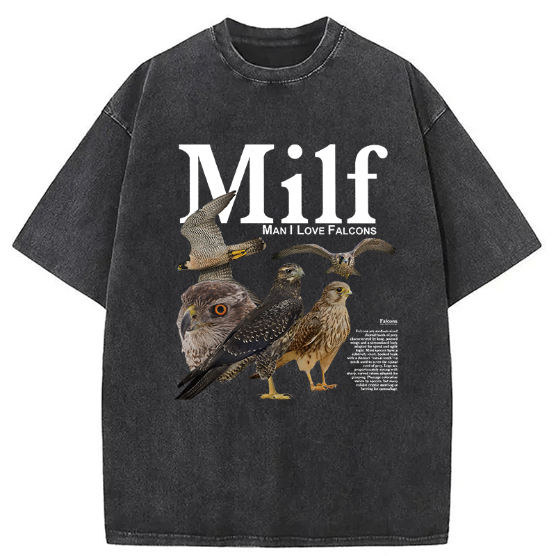 Tokyocanvas Man I Love Falcons Washed T-Shirt