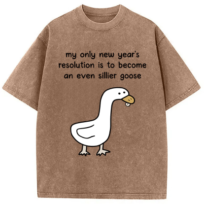 Tokyocanvas New Year's Resolutions Washed T-Shirt