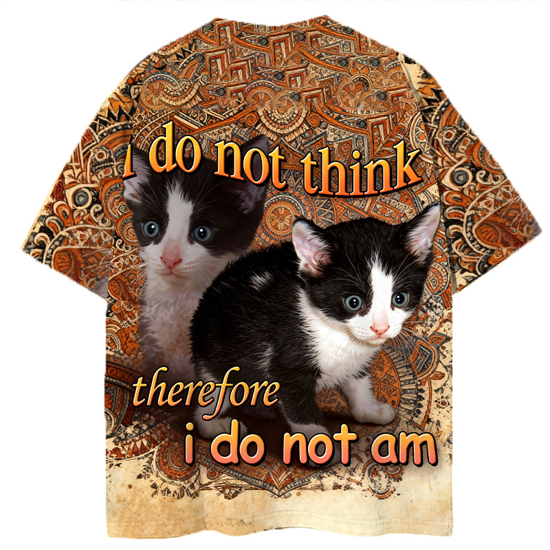 Tokyocanvas Cat Meme Graphic Print T-shirt