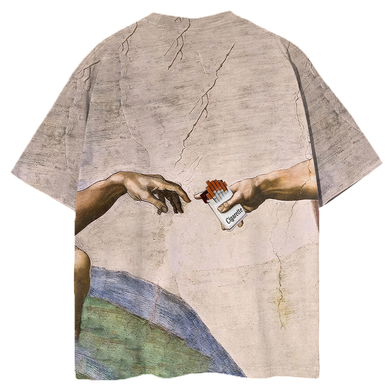 Tokyocanvas Pass Me A Cig Graphic Print T-shirt