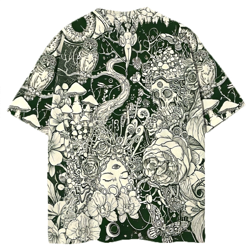 Tokyocanvas Springtime Splendor Graphic Print T-shirt