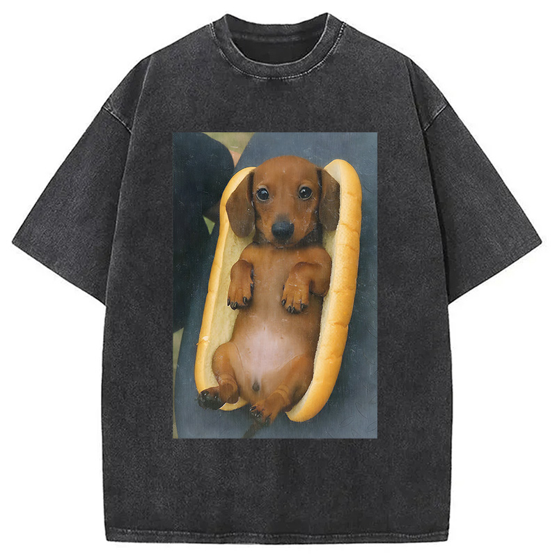 Tokyocanvas Real Hot Dog Washed T-Shirt