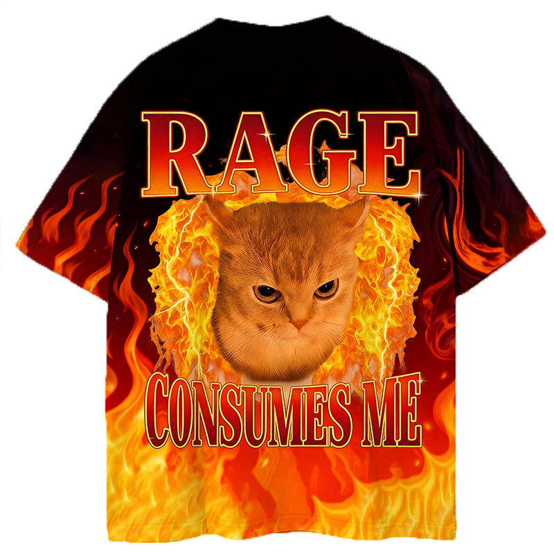 Tokyocanvas Rage Consumes Me Graphic Print T-shirt