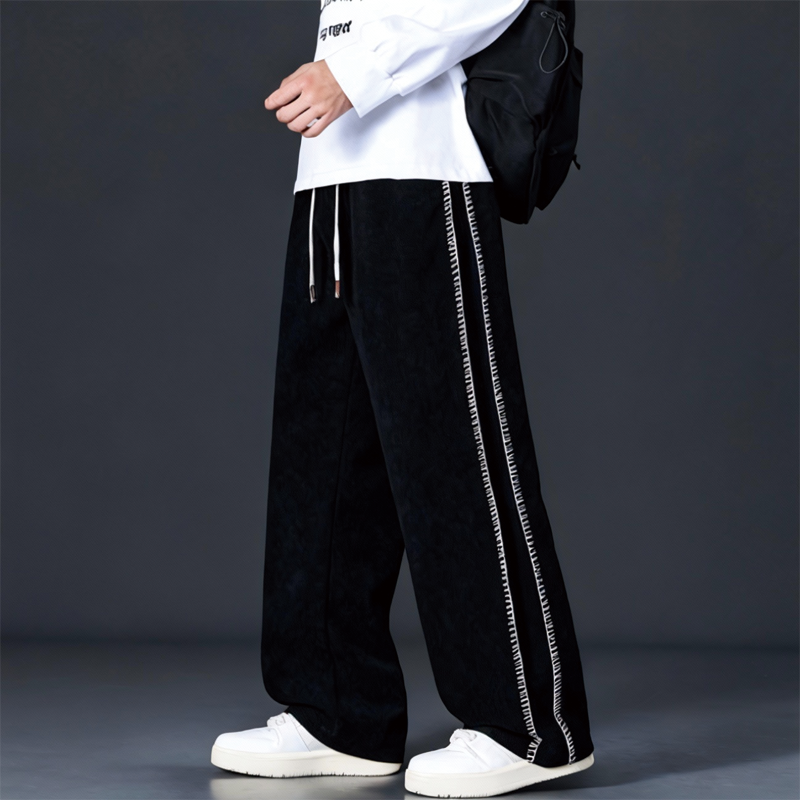 Tokyocanvas Side Seam Stripes Fleece Sweatpants