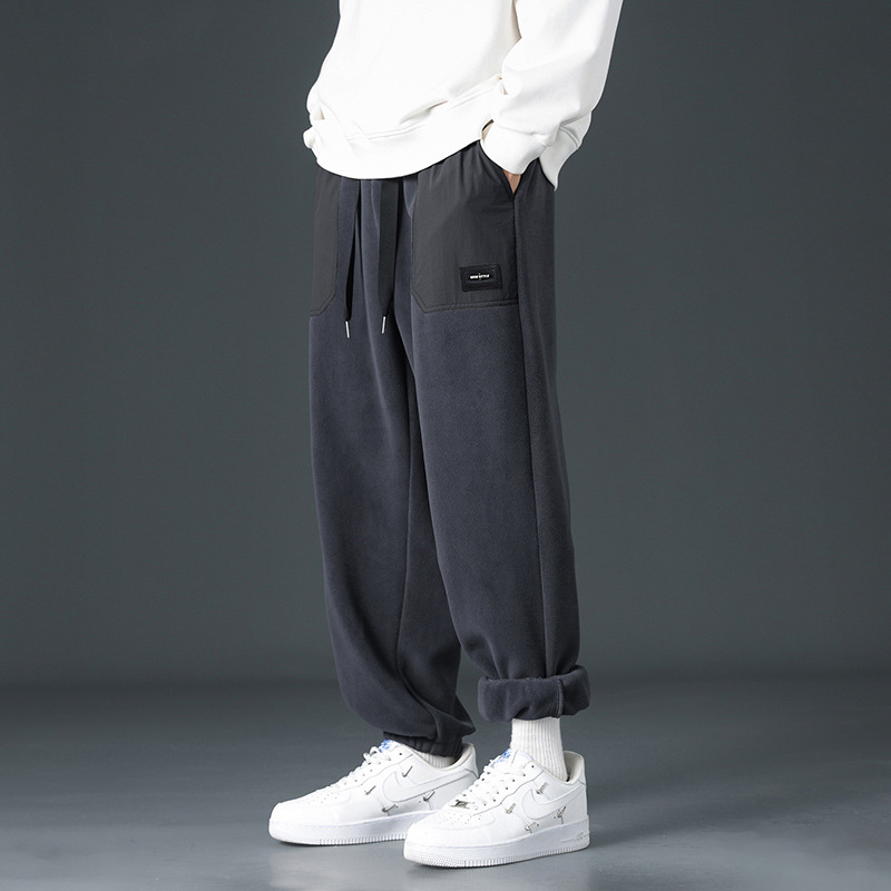 Tokyocanvas Wide-Pocket Tapered Fleece Sweatpants