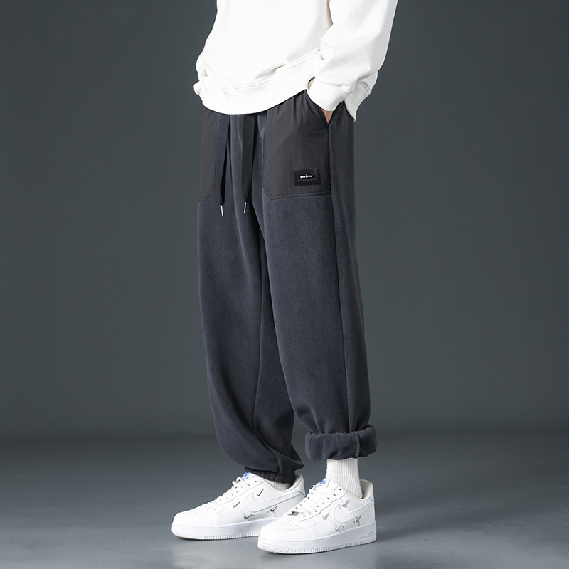 Tokyocanvas Wide-Pocket Tapered Fleece Sweatpants