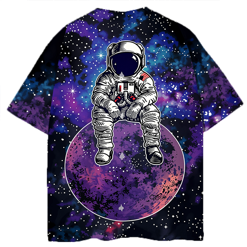 Tokyocanvas Astronaut Space Graphic Print T-shirt